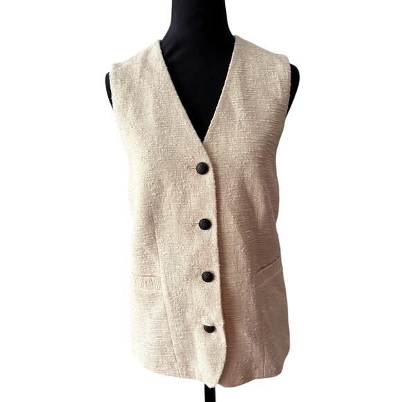 Rag & Bone Charlotte Tweed Vest | Italian Fabric | Size S | New with Tags $398 - Picture 10 of 11